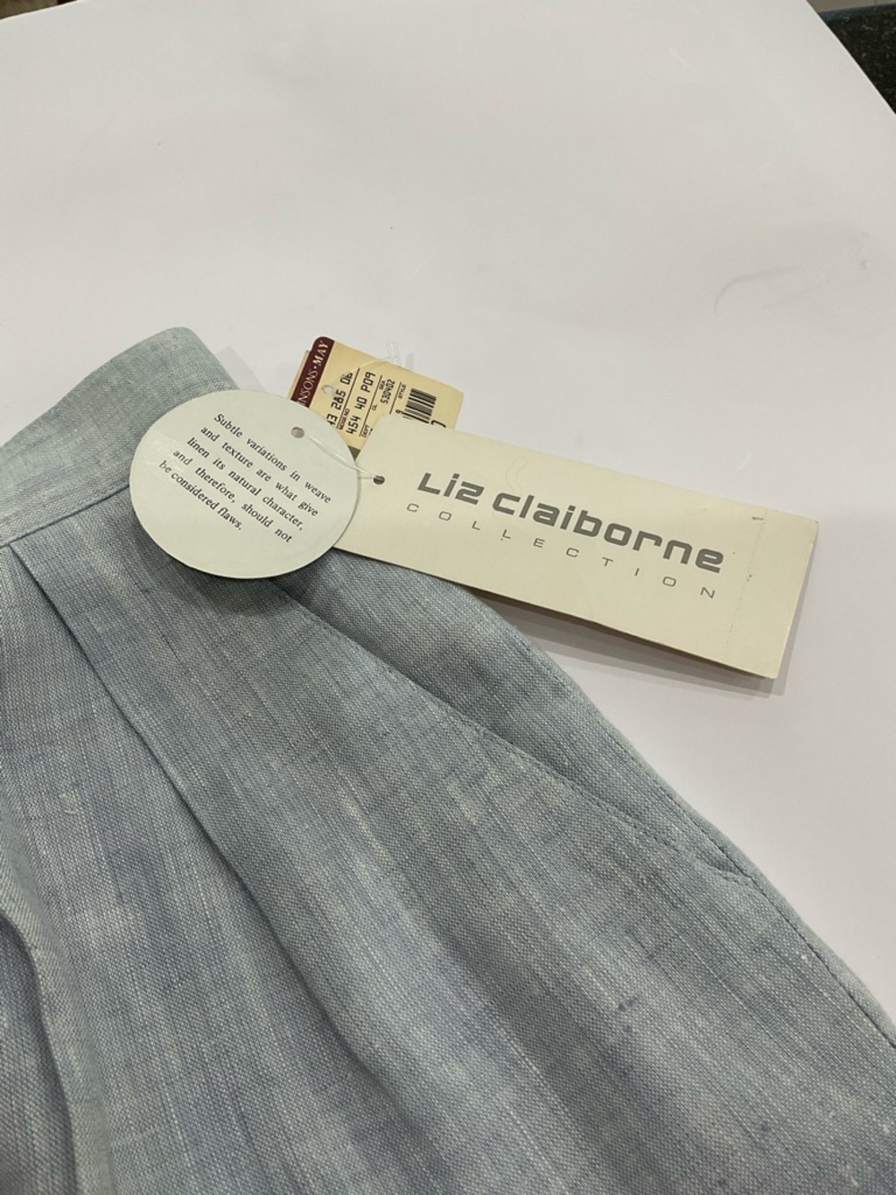 NWT Vintage Liz Claiborne Collection Linen Bermuda Shorts - Picture 7 of 9